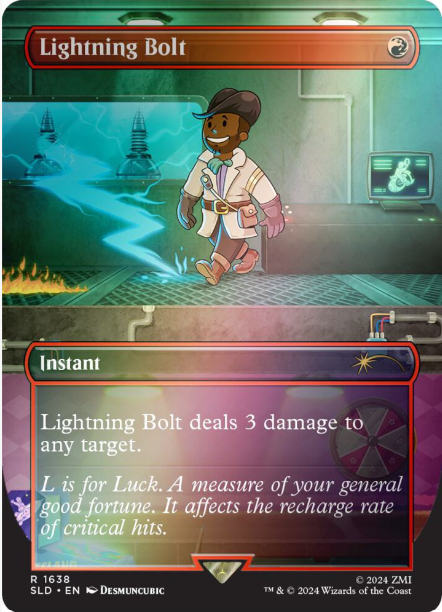 Lightning Bolt (1638) (Rainbow Foil) - Secret Lair Drop Series (SLD) - NM