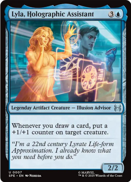 Foil Lyla, Holographic Assistant - Marvel's Spider-Man: Eternal-Legal (SPE) - NM