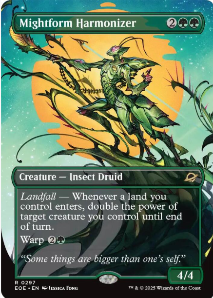 Foil Mightform Harmonizer (Borderless) - Edge of Eternities (EOE) - NM