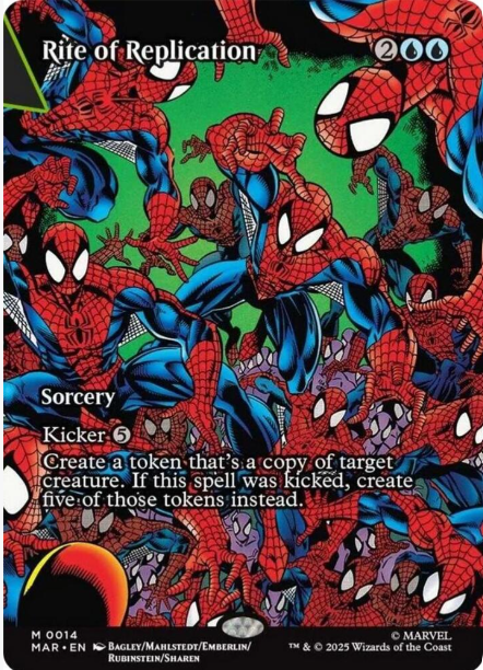 Foil Rite of Replication (Borderless) - Marvel Universe Eternal-Legal (MAR) - NM