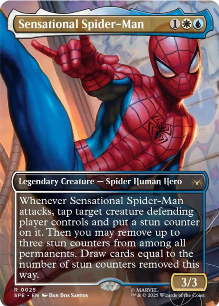Foil Sensational Spider-Man (Borderless) - Marvel's Spider-Man: Eternal-Legal (SPE)- NM