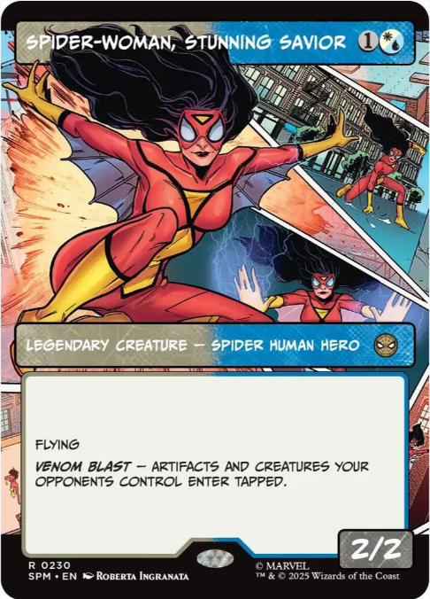 Foil Spider-Woman, Stunning Savior (Borderless) - Marvel's Spider-Man (SPM) - NM