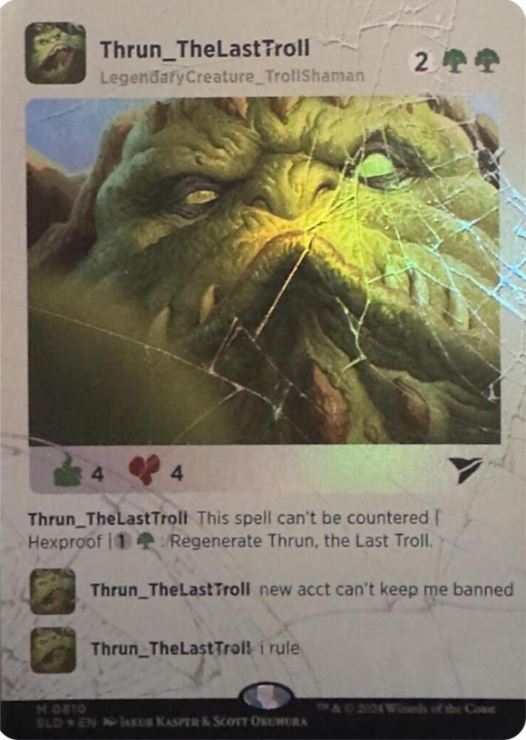 Thrun, the Last Troll (Rainbow Foil) - Secret Lair Drop Series (SLD) - NM