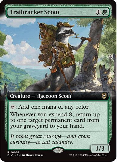 Trailtracker Scout (Extended Art) - Commander: Bloomburrow (BLC) - NM