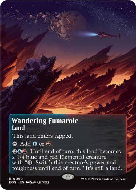 Wandering Fumarole (0090) (Borderless) - Edge of Eternities: Stellar Sights (EOS) - NM