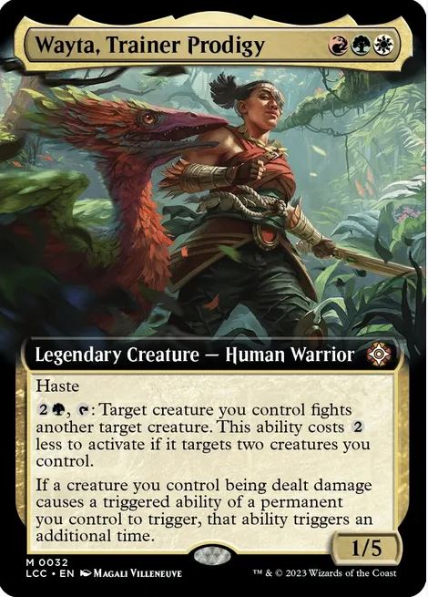 Wayta, Trainer Prodigy (Extended Art) - Commander: The Lost Caverns of Ixalan (LCC) - NM