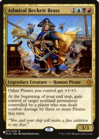 Admiral Beckett Brass – The List Reprints (LIST) – NM