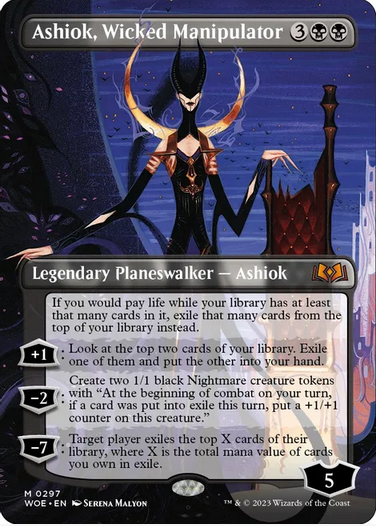 Ashiok, böser Manipulator (grenzenlos) – Wildnis von Eldraine (WOE) – NM