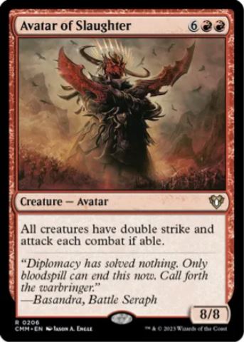 Foil Avatar of Slaughter - Commander Masters (CMM) - NM