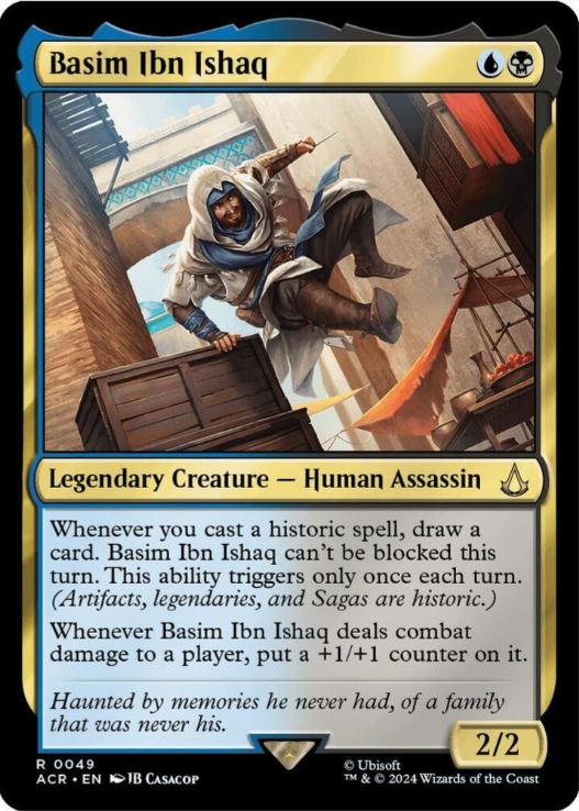 Foil Basim Ibn Ishaq - Universes Beyond: Assassin's Creed (ACR) - NM