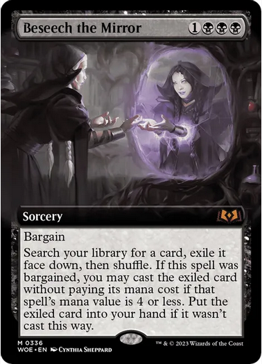 Beseech the Mirror (Erweiterte Grafik) – Wilds of Eldraine (WOE) – NM