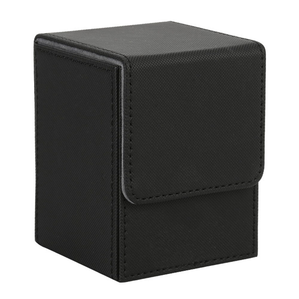 Leather Deck Box - Black w/Grey Inner