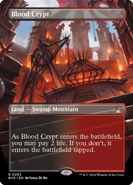 Blood Crypt (Borderless) - Ravnica Remastered (RVR) - NM