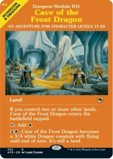 Caverna del Drago del Gelo (Modulo Dungeon) - Adventures in the Forgotten Realms (AFR) - NM