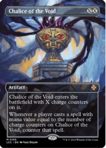 Foil Chalice of the Void (Borderless) - Commander: The Lost Caverns of Ixalan (LCC) - NM