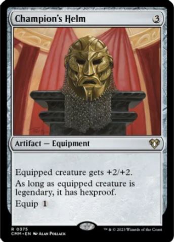 Foil Champion's Helm - Commander Masters (CMM) - NM