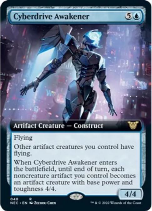 Cyberdrive Awakener (Extended Art) - Commander: Kamigawa: Neon Dynasty (NEC) - NM