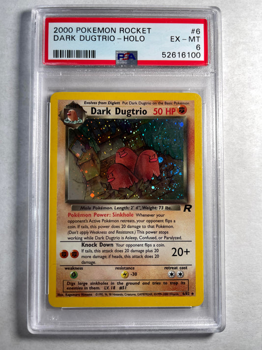 2000 Team Rocket Holo Dark Digdri – PSA 6