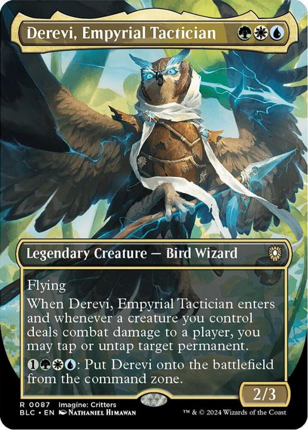 Derevi, Empyrial Tactician (Borderless) - Commander: Bloomburrow (BLC) - NM