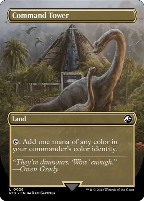 Folienkommandoturm (grenzenlos) – Universes Beyond: Jurassic World Collection (REX) – NM