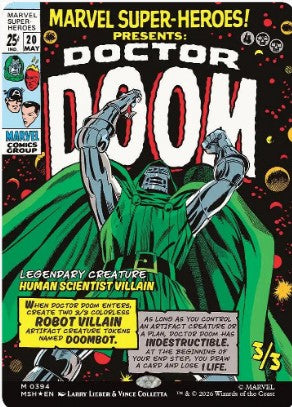 Foil Doctor Doom (Borderless) (0394) - Marvel Super Heroes (MSH) - NM