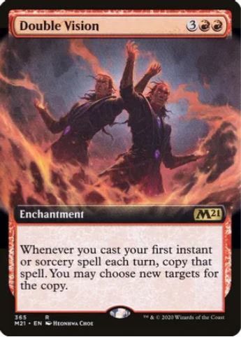 Foil Double Vision (Extended Art) - Core Set 2021 (M21) - NM