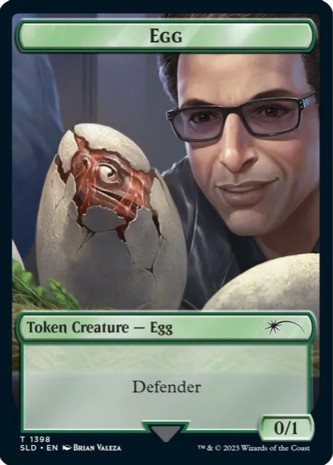 Folie Dr. Ian Malcolm Egg Token – Secret Lair Drop Series (SLD) – NM