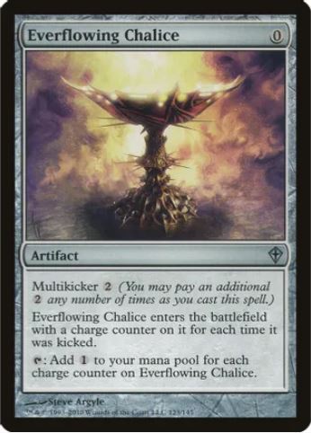 Foil Everflowing Chalice - Worldwake (WWK) - NM