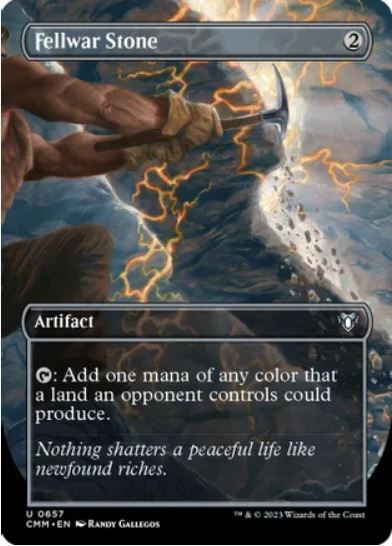 Fellwar Stone (Borderless) – Commander Masters (CMM) – NM