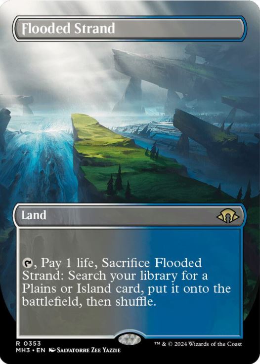 Flooded Strand (Borderless) - Modern Horizons 3 (MH3) - NM