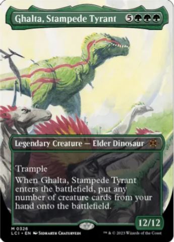 Ghalta, Stampede Tyrant (Borderless) – Die verlorenen Höhlen von Ixalan (LCI) – NM