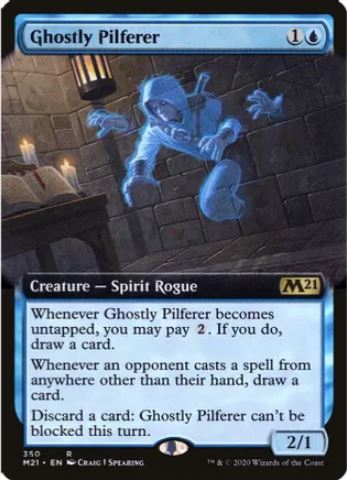 Ghostly Pilferer (Extended Art) - Core Set 2021 (M21) - LP