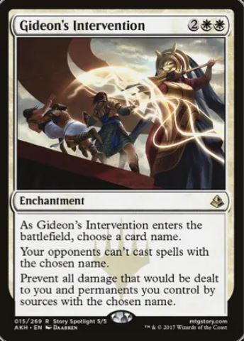 Gideon's Intervention - Amonkhet (AKH) - NM