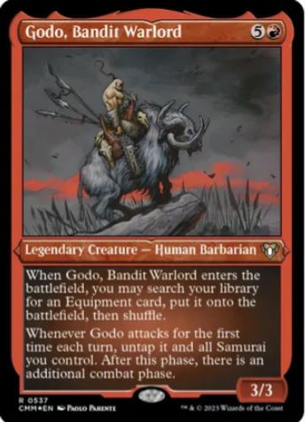 Godo, Bandito Signore della Guerra (lamina incisa) - Commander Masters (CMM) - NM