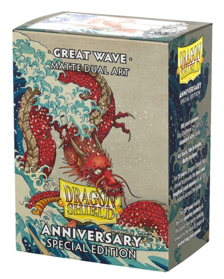 Dragon Shield Dual Matte: Anniversary Special Edition - Great Wave (100-pack) - Dragon Shield Card Sleeves