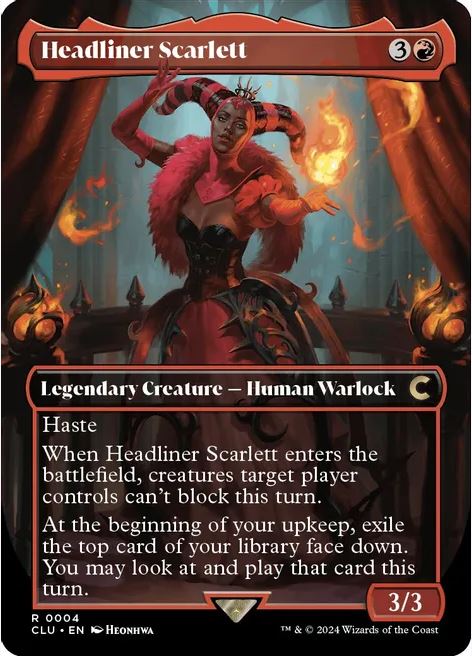 Headliner Scarlett (Borderless) - Ravnica: Clue Edition (CLU) - NM