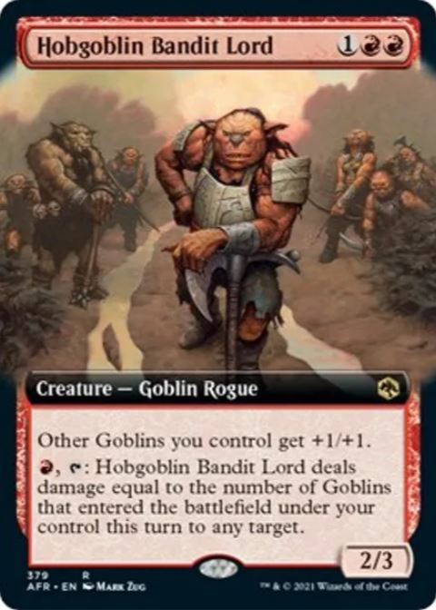 Hobgoblin Bandit Lord (Arte estesa) - Avventure nei Forgotten Realms (AFR) - NM