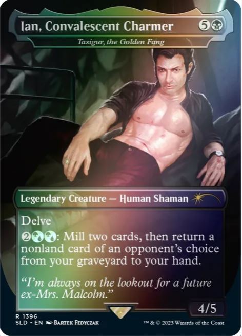 Ian, Rekonvaleszierender Charmeur – Tasigur, der goldene Fangzahn (Regenbogenfolie) – Secret Lair Drop Series (SLD) – NM