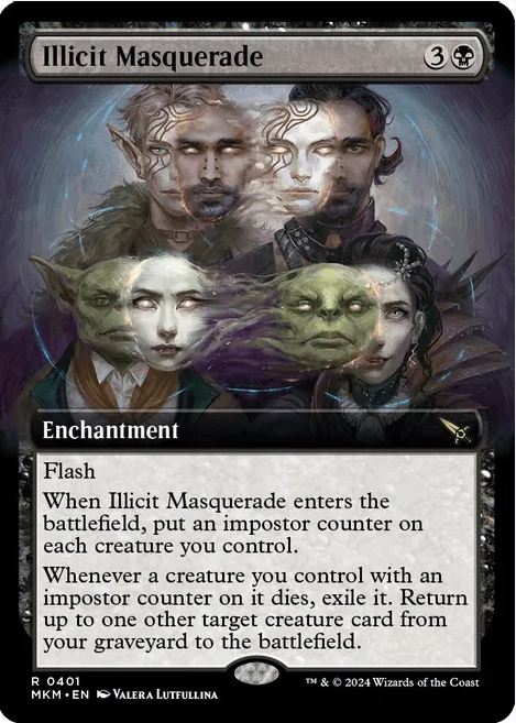 Foil Illicit Masquerade (Arte estesa) - Omicidi a Karlov Manor (MKM) - NM