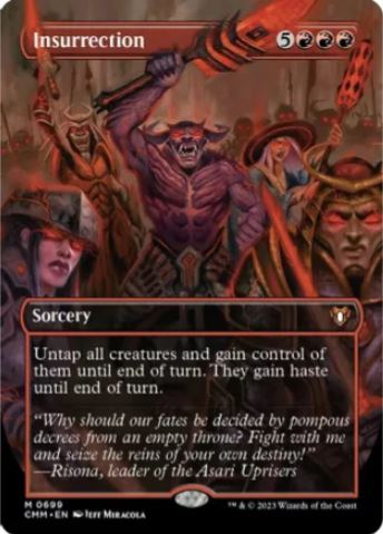 Insurrection (Borderless) - Commander Masters (CMM) - NM