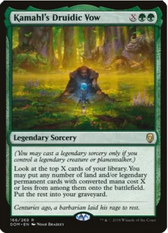 Kamahl's Druidic Vow - Dominaria (DOM) - NM