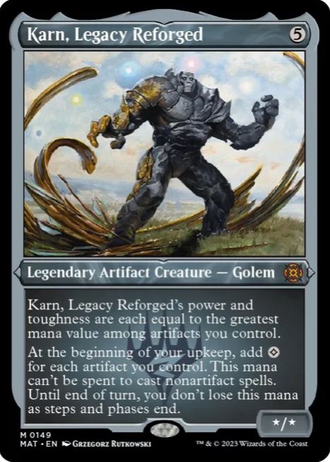 Karn, Legacy Reforged (Foil Etched) - La marcia della macchina: Le conseguenze (MAT) - NM