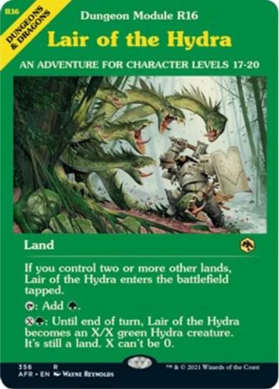 Lair of the Hydra (Modulo Dungeon) - Adventures in the Forgotten Realms (AFR) - NM