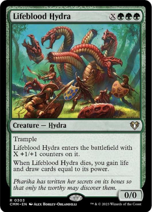 Foil Lifeblood Hydra - Commander Masters (CMM) - NM