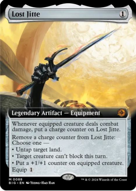 Foil Lost Jitte (Extended Art) - Outlaws of Thunder Junction: The Big Score (BIG) - NM