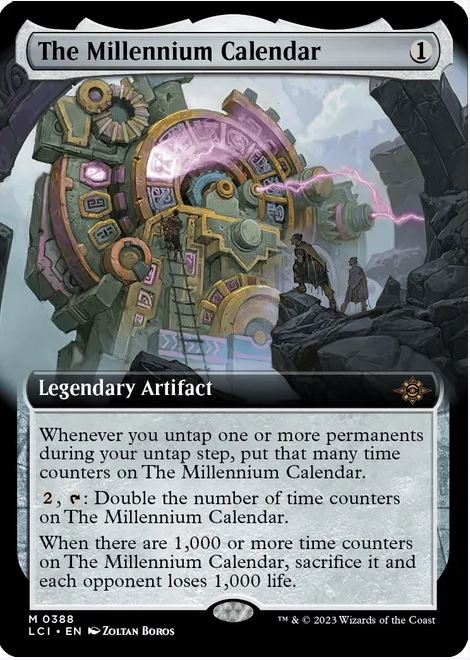 Foil The Millennium Calendar (Extended Art) - The Lost Caverns of Ixalan (LCI) - NM