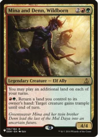 Mina and Denn, Wildborn - The List Reprints (LIST) - NM