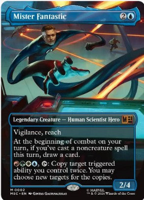 Mister Fantastic (Borderless) - Commander: Marvel Super Heroes (MSC) - NM