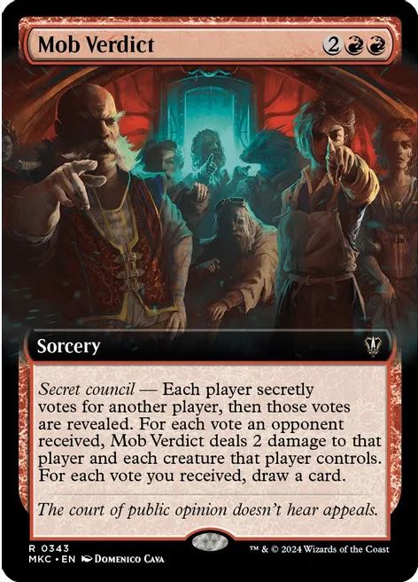 Mob Verdict (Extended Art) - Commander: Murders at Karlov Manor (MKC) - NM