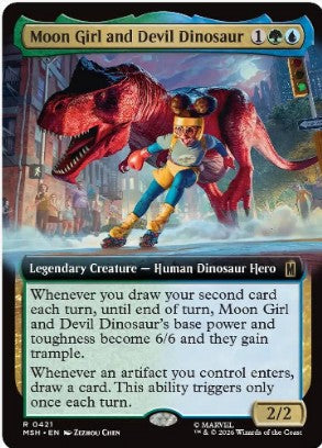Foil Moon Girl and Devil Dinosaur (Extended Art) - Marvel Super Heroes (MSH) - NM